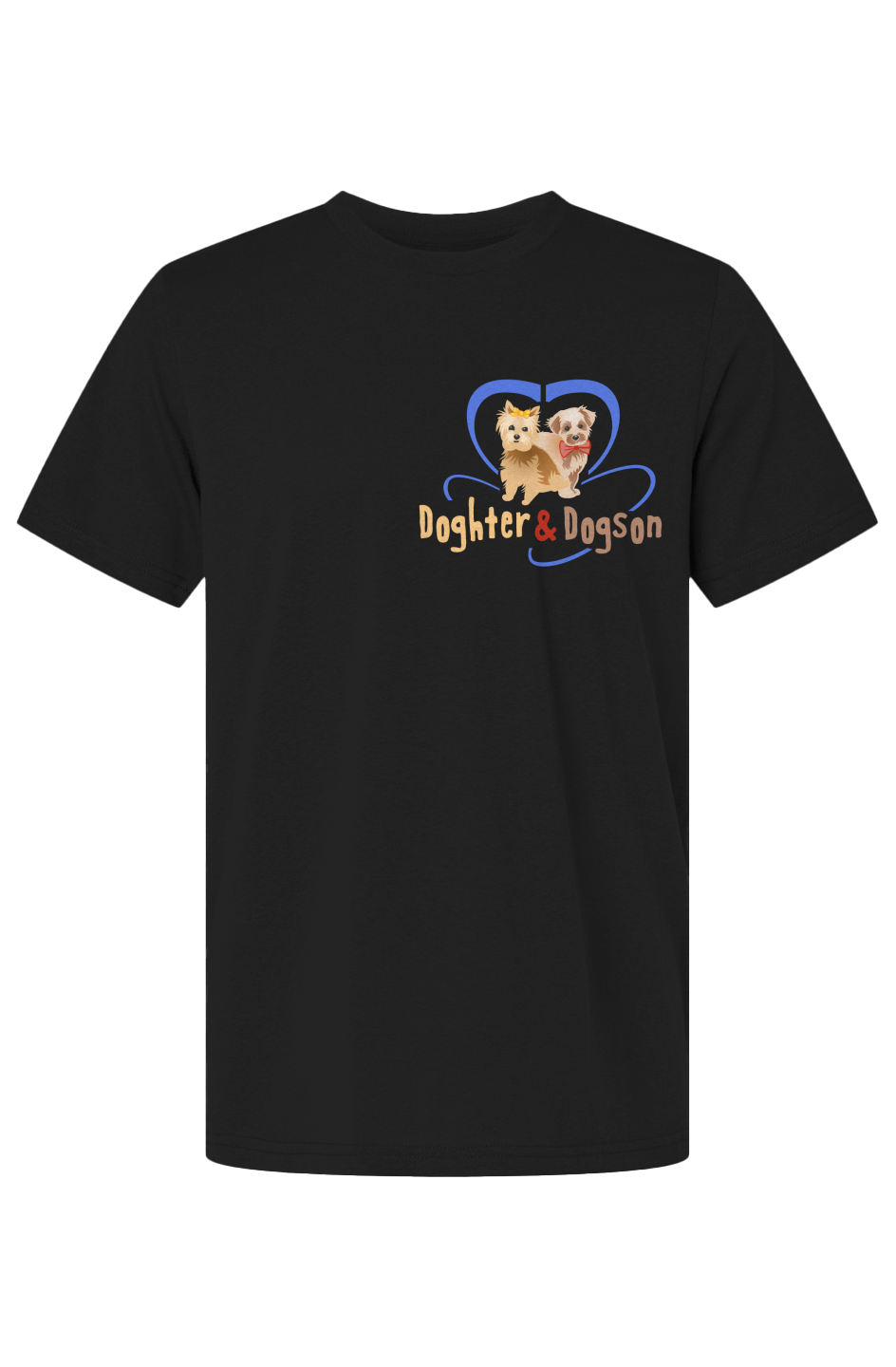 Doghter & Dogson’s Eco-Conscious Pawrent Merch Tee-Drk