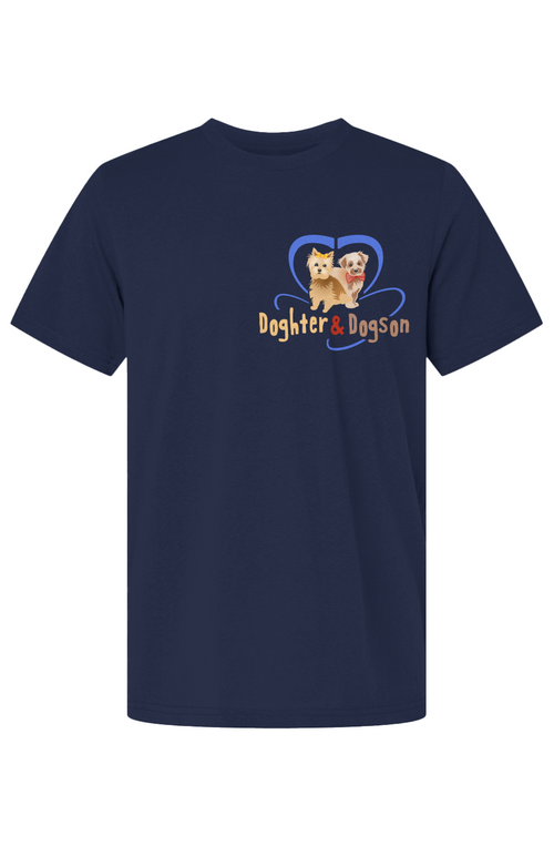 Doghter & Dogson’s Eco-Conscious Pawrent Merch Tee-Drk