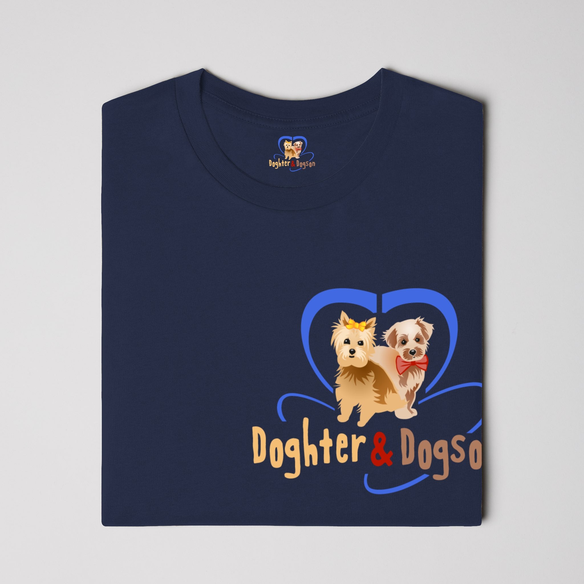 Doghter & Dogson's Eco-Conscious Pawrent Merch Tee-NVY